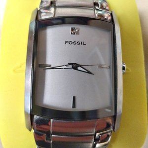 FOSSIL dress watch large case vintage Tank style